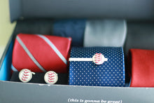 Load image into Gallery viewer, Baseball Seam Tie Clip
