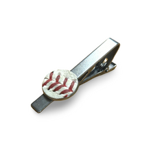 Load image into Gallery viewer, Baseball Seam Tie Clip
