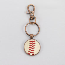 Load image into Gallery viewer, Baseball Seam Keychain
