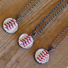 Load image into Gallery viewer, Baseball Seam Pendant Necklace
