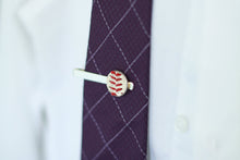 Load image into Gallery viewer, Baseball Seam Tie Clip
