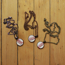 Load image into Gallery viewer, Baseball Seam Pendant Necklace
