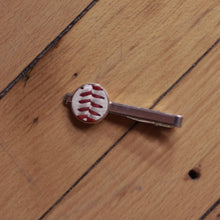 Load image into Gallery viewer, Baseball Seam Tie Clip
