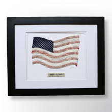 Load image into Gallery viewer, &quot;America&#39;s Game&quot; Original Baseball American Flag Artwork
