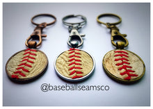 Load image into Gallery viewer, Baseball Seam Keychain
