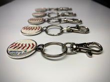 Load image into Gallery viewer, Silver Baseball Seam Keychain
