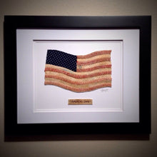 Load image into Gallery viewer, &quot;America&#39;s Game&quot; Original Baseball American Flag Artwork
