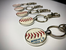 Load image into Gallery viewer, Silver Baseball Seam Keychain
