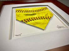 Load image into Gallery viewer, Home Plate Softball Artwork titled “HOME”
