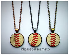 Load image into Gallery viewer, Baseball Seam Pendant Necklace
