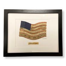 Load image into Gallery viewer, &quot;America&#39;s Game&quot; Original Baseball American Flag Artwork
