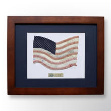 Load image into Gallery viewer, &quot;America&#39;s Game&quot; Original Baseball American Flag Artwork
