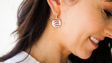 Load image into Gallery viewer, Baseball Seam Earrings
