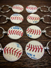 Load image into Gallery viewer, Silver Baseball Seam Keychain
