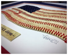 Load image into Gallery viewer, &quot;America&#39;s Game&quot; Original Baseball American Flag Artwork
