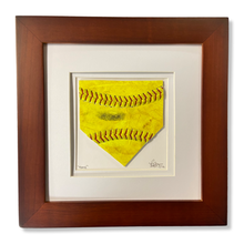 Load image into Gallery viewer, Home Plate Softball Artwork titled “HOME”
