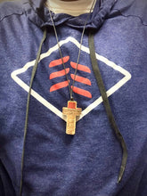 Load image into Gallery viewer, Baseball Bat Wood Cross Necklaces
