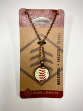 Load image into Gallery viewer, Baseball Seam Pendant Necklace
