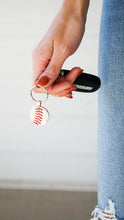 Load image into Gallery viewer, Silver Baseball Seam Keychain
